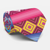 Cravate Motif rose moderne de Péruviens (Roulé)