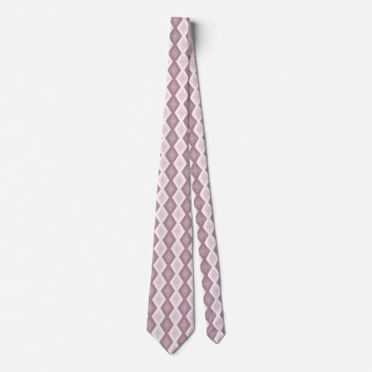 Cravate motif rose quartz rose diamant (Devant)