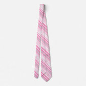 Cravate Motif rose rayé avec étoiles (Dos)