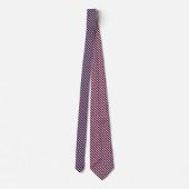 Cravate Motif rouge bleu rayé (Dos)