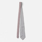 Cravate Motif Rouge Foncé Avec Spirales Et Étoiles (Dos)