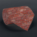 Cravate Motif rouge-foncé de mur de briques<br><div class="desc">Cette cravate fraîche est décorée d'un motif rouge-foncé de mur de briques. Cadeau parfait pour un travailleur de la construction,  un constructeur ou un maçon.</div>