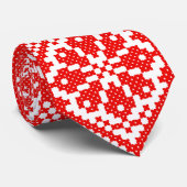 Cravate Motif russe rouge (Roulé)