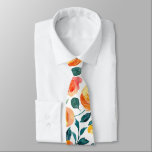 Cravate Motif Rustique Jaune Orange Aquarelle<br><div class="desc">Cravate Motif Rustique Jaune et Orange</div>