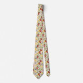 Cravate Motif rustique terreux de fraise et d'agrumes (7) (Devant)