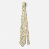 Cravate Motif rustique Terreux Fraise & Citron (1) (Devant)