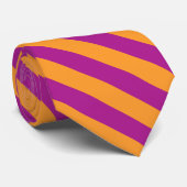 Cravate Motif sans couleur violet orange (Roulé)