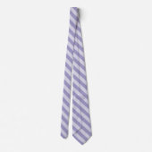 Cravate Motif sans couture à rayures violettes (Dos)
