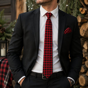 Cravate Motif sans couture carreau Buffalo Lumberjack 