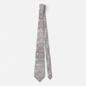Cravate Motif sans couture de flamant rose mignon (Devant)