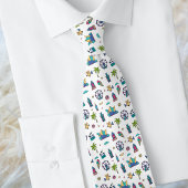 Cravate Motif sans couture de Los Angeles Icon