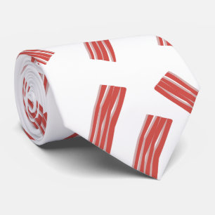 Cravate Motif sans couture de tranches de bacon pour fête