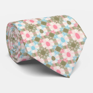 Cravate Motif sans couture d'œufs de Pâques pastel