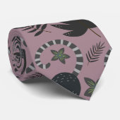 Cravate Motif sans couture Les animaux tropicaux sauts de  (Roulé)