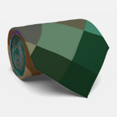 Cravate Motif sans fin en zigzag coloré (Roulé)