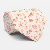 Cravate Motif sans joint avec coquillages (Roulé)