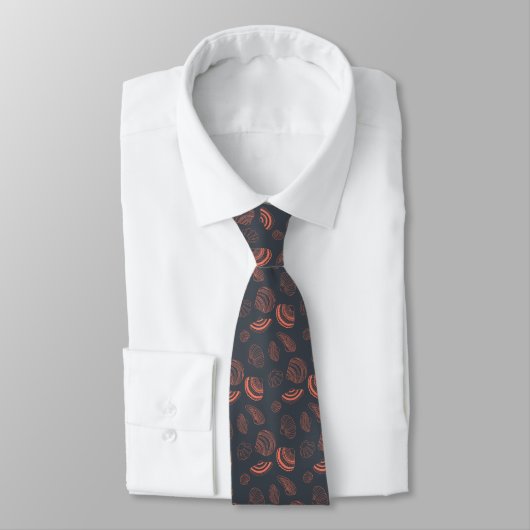 Cravate Motif sans joint avec coquillages (Attaché)