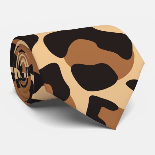 Cravate Motif sans voile Leopard (Roulé)