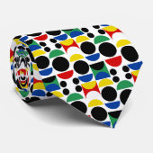 Cravate Motif scandinave du Bauhaus du milieu du siècle (Roulé)