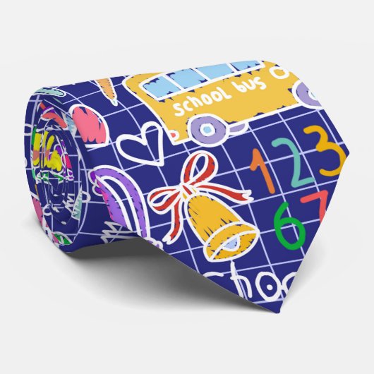 Cravate Motif scolaire (Roulé)