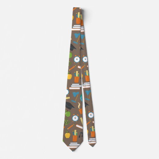 Cravate motif scolaire (Devant)