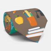Cravate motif scolaire (Roulé)