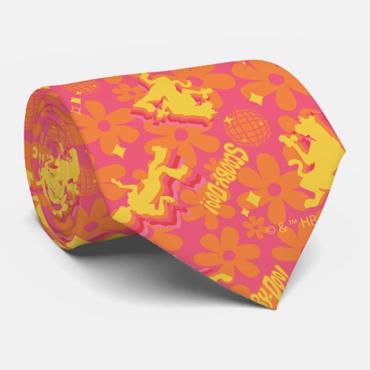 Cravate Motif Scooby-Doo Disco super (Roulé)
