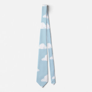 Cravate Motif Simple de Nuages Moutonneux pour la Nurserie