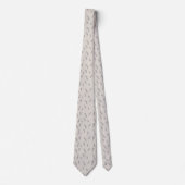 Cravate Motif simple Lavender Sprig en gris clair (Devant)