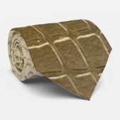 Cravate Motif Snakeskin en métal or (Roulé)