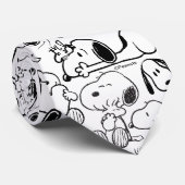 Cravate Motif Snoopy Sourire Rire Rictus (Roulé)