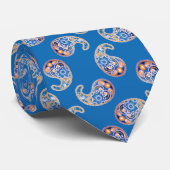 Cravate Motif Snowdrop Paisley (Roulé)