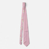 Cravate Motif Solstice Hedwig Rose (Dos)