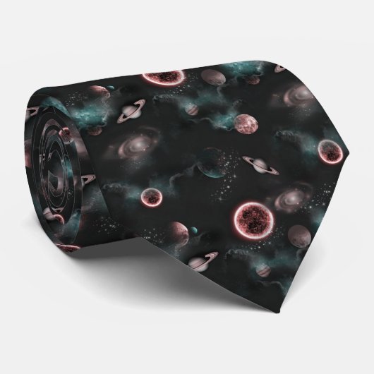 Cravate Motif spatial  (Roulé)