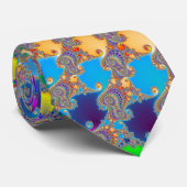 Cravate Motif spiral coloré (Roulé)