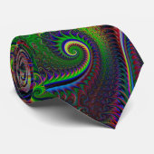Cravate Motif spiral coloré Abstrait (Roulé)