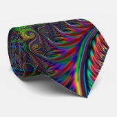 Cravate Motif spiral coloré Abstrait (Roulé)