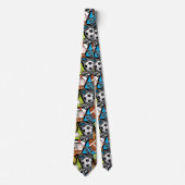Cravate Motif sportif avec ballons (Devant)