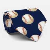 Cravate Motif sportif de baseball Balls (Roulé)
