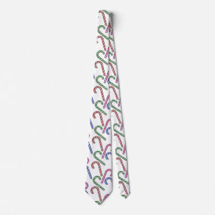 Cravate Motif Sucre de canne parties scintillant