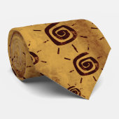 Cravate Motif Sun tribal (Roulé)