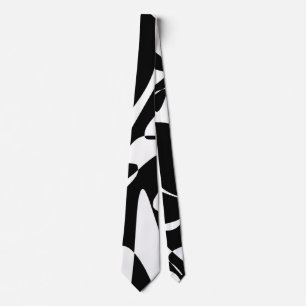 Cravate Motif super noir et blanc