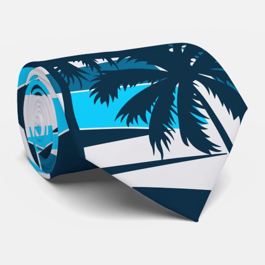 Cravate motif surf Abstrait (Roulé)