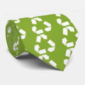 CRAVATE MOTIF SYMBOLE RECYCLE (Roulé)