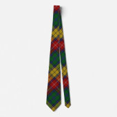 Cravate Motif Tartan Carreaux du Clan Buchanan (Devant)