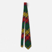 Cravate Motif Tartan Carreaux du Clan Buchanan (Dos)