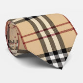 Cravate Motif Tartan Écossais (Roulé)