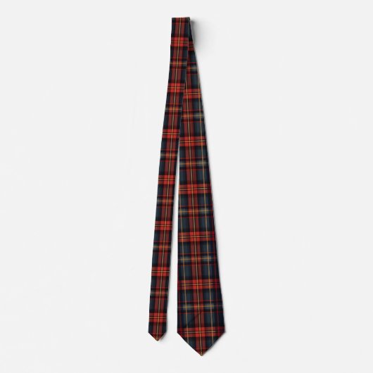 Cravate Motif Tartan foncé (Dos)