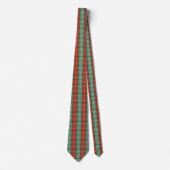 Cravate Motif tartan rouge et vert (Devant)