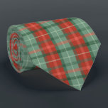 Cravate Motif tartan rouge et vert<br><div class="desc">Motif sans couture écossaise rouge et verte.</div>
